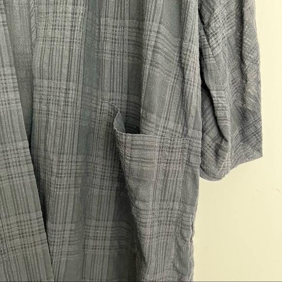 ARITZIA Wilfred Durante Check Jacket Long Jacquard Kimono - Size Large - Picture 11 of 15